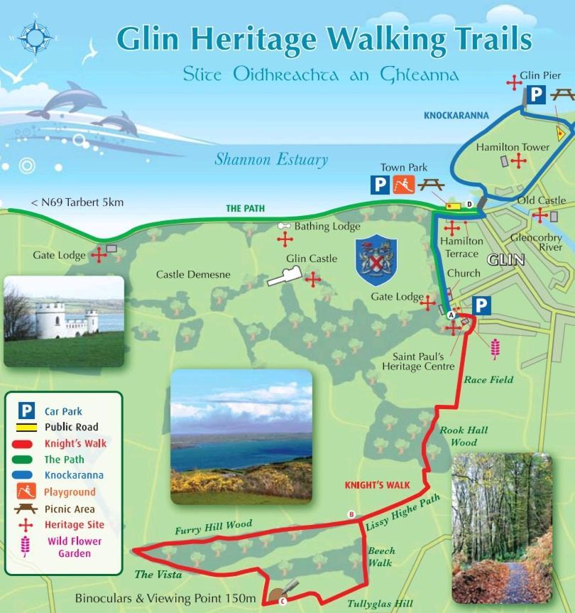Knights Haven Bed & Breakfast Glin Eksteriør bilde